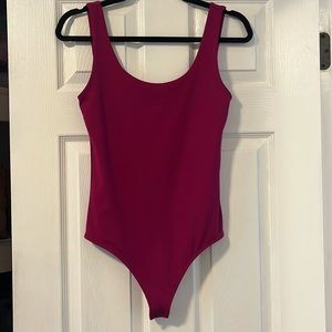 Express Body Contour Magenta Bodysuit Size Small